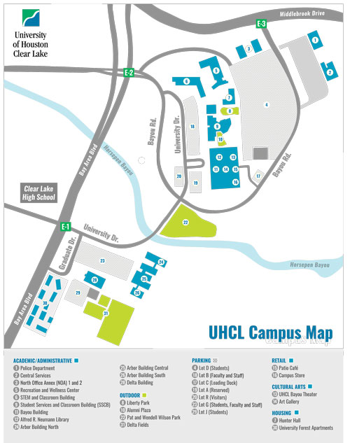 uhcl-campus-map